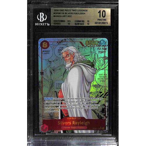 BGS 10 Silvers Rayleigh Manga Art SEC OP08-118 - 2024