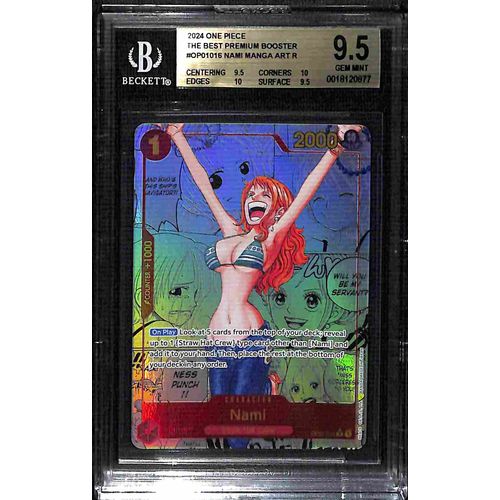 BGS 9.5 Nami Manga Art R OP01-016 - 2024
