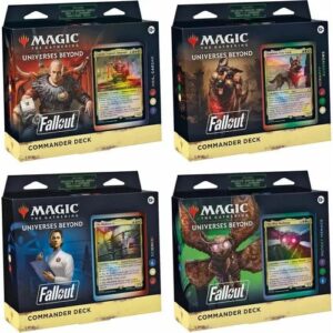 Fallout Commander Deck Display (All 4 Decks)