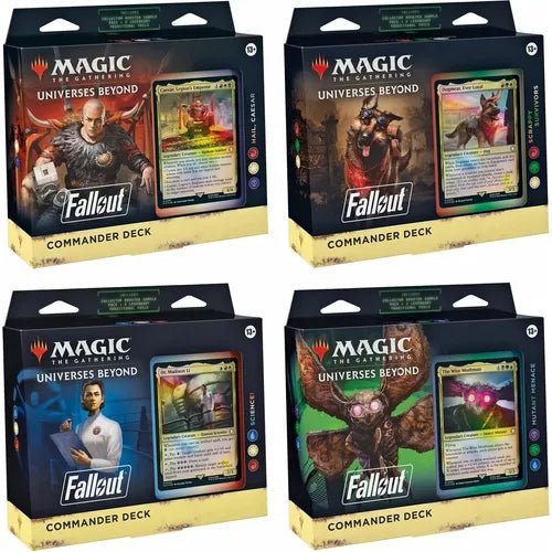 Fallout Commander Deck Display (All 4 Decks)
