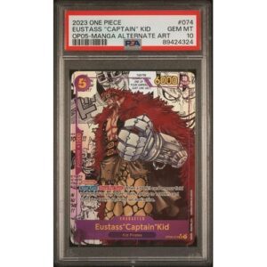 PSA 10 Eustass "Captain" Kid Manga Alternate Art OP05-074