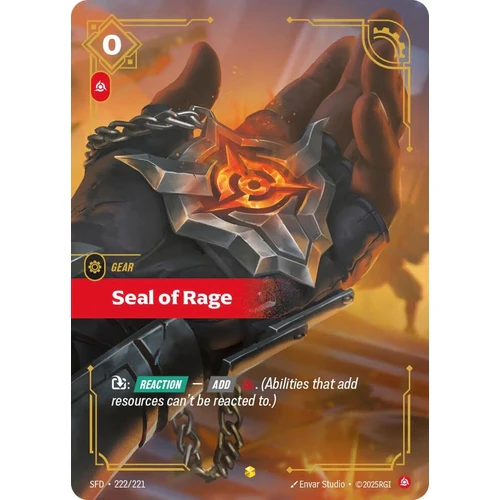 Seal of Rage (Overnumbered) (222/221)